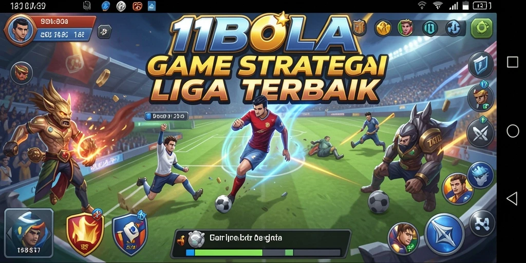 Tampilan gameplay 11BOLA yang mendebarkan dan penuh strategi.