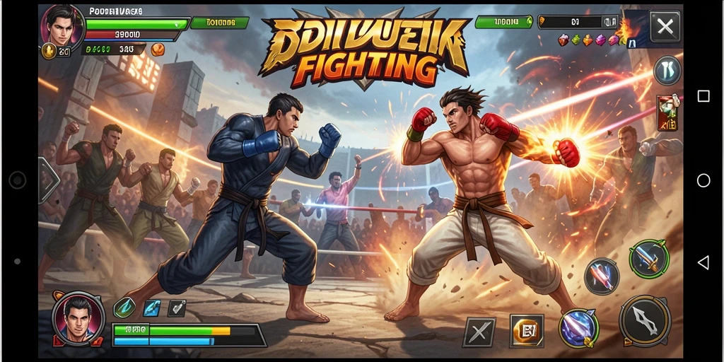 Gameplay memukau dari 3446 dalam pertarungan Fighting yang seru.