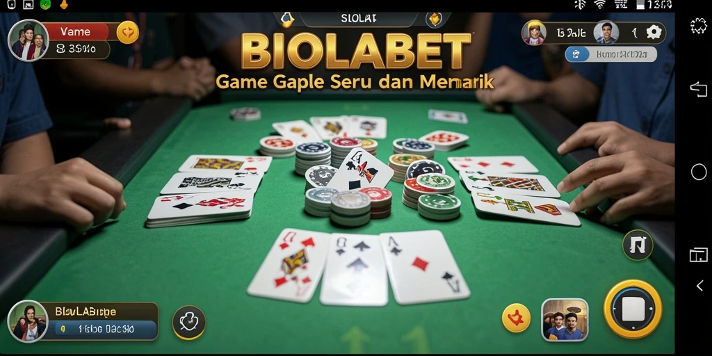 Tampilan gameplay Gaple BIOLABET yang menyenangkan dan interaktif.