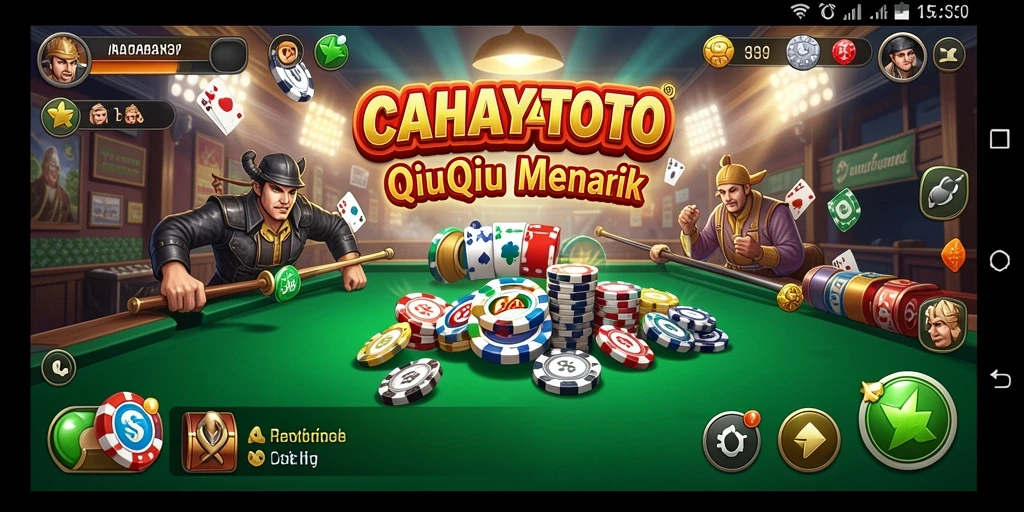 Tampilan seru gameplay QiuQiu di CAHAYATOTO.