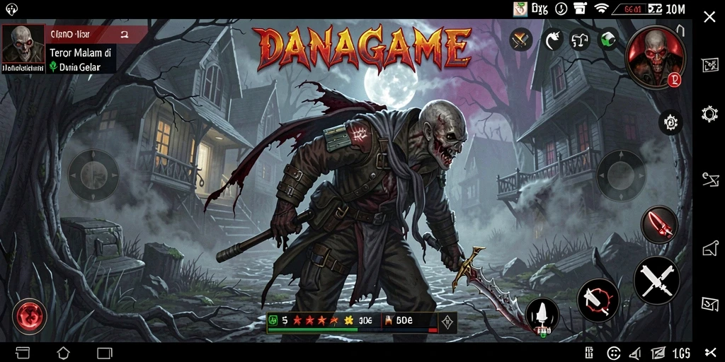 Tampilan menakutkan dalam gameplay <strong>DANAGAME</strong> yang penuh ketegangan.