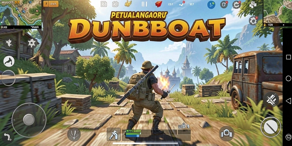 Tampilan gameplay HUGO77 yang menakjubkan dalam dunia terbuka.
