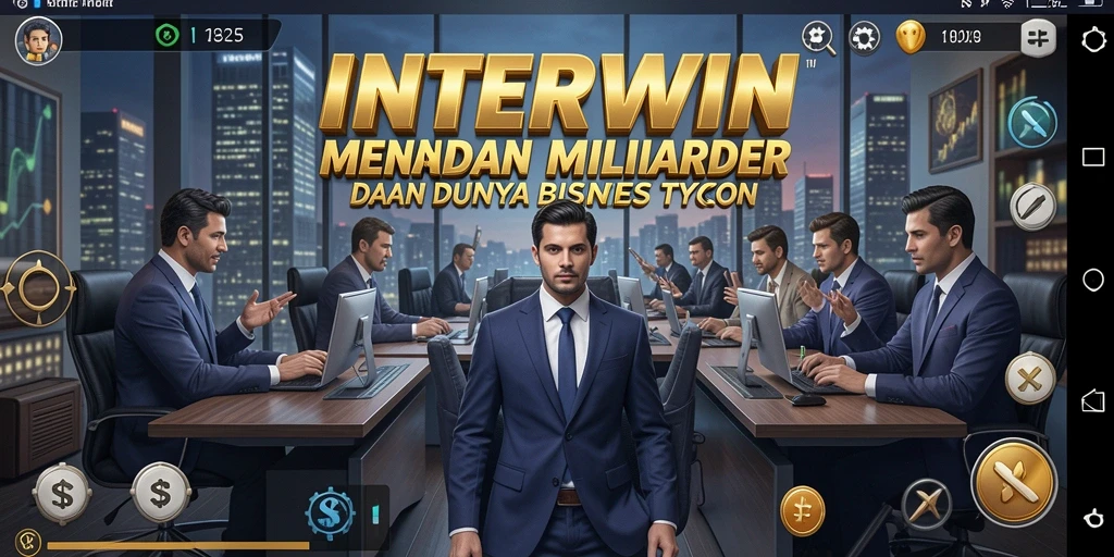 Tampilan gameplay INTERWIN yang menarik dan berwarna-warni.