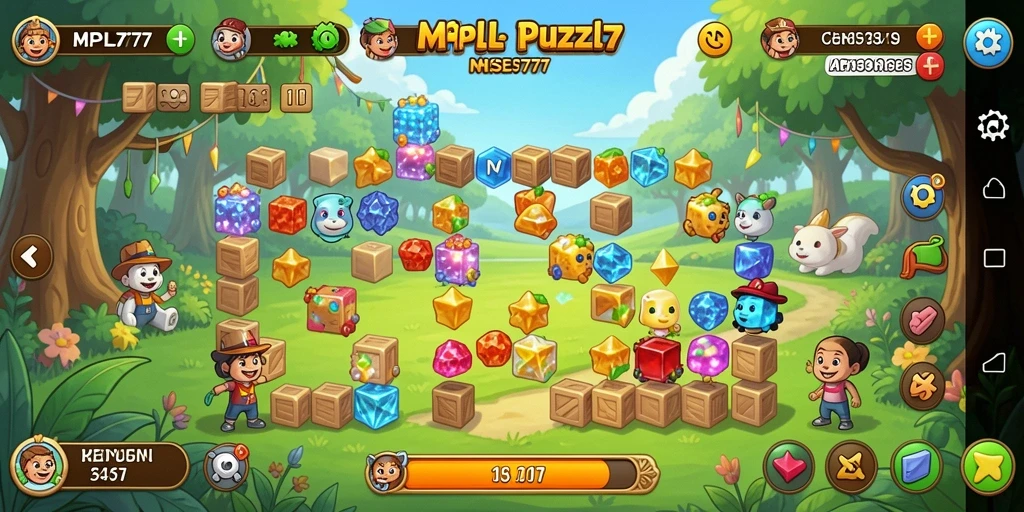 Screenshot gameplay MPL777 yang menunjukkan tantangan Puzzle yang menarik.