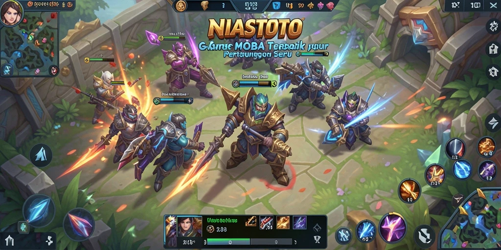 Gameplay seru dalam pertarungan tim di NIASTOTO.