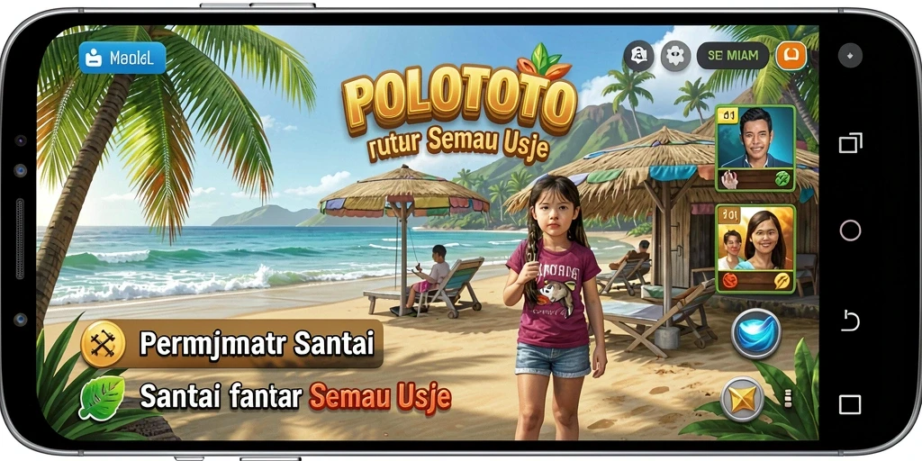 Screenshot yang menampilkan gameplay seru dan santai POLOTOTO.