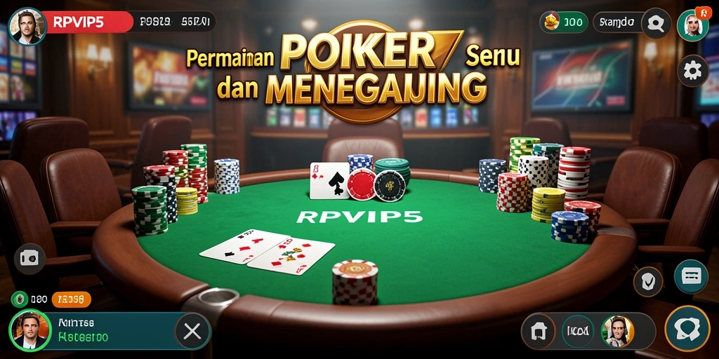Tampilan gameplay RPVIP5 yang menarik dan interaktif dalam permainan Poker.