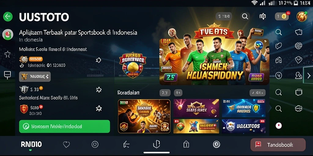 Tangkapan layar dari antarmuka UUSTOTO menunjukkan pengalaman taruhan olahraga yang menarik.
