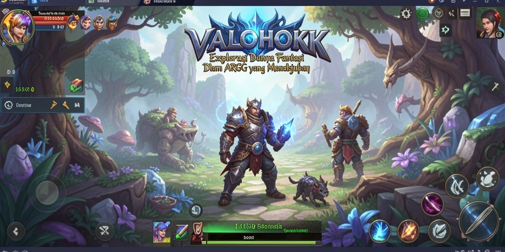 Tampilan mendebarkan dari gameplay ARPG VALOHOKI yang penuh aksi.