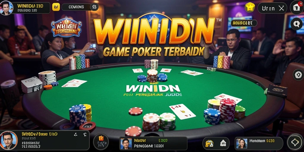 Tampilan gameplay Poker yang menarik dan seru di WINIDN.