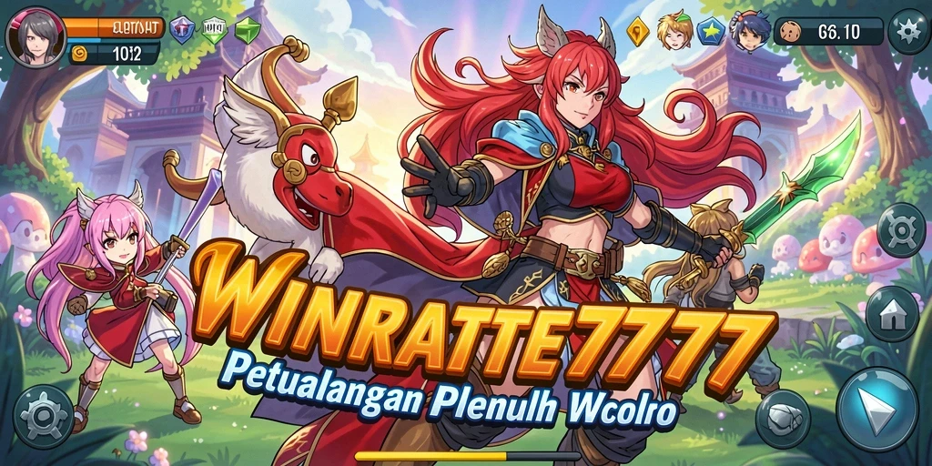 Tampilan gameplay <strong>WINRATE777</strong> yang penuh warna dan menakjubkan.