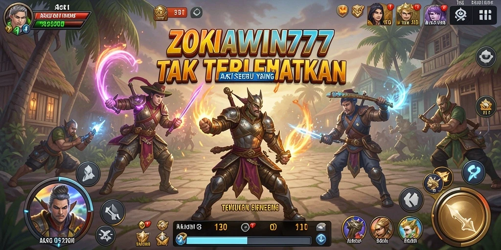 Tampilan gameplay ZONAWIN777 yang menegangkan dan seru.