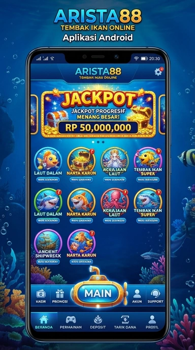 Tampilan antarmuka pengguna arista88 yang modern dan intuitif.